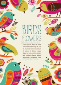 Birds Flowers